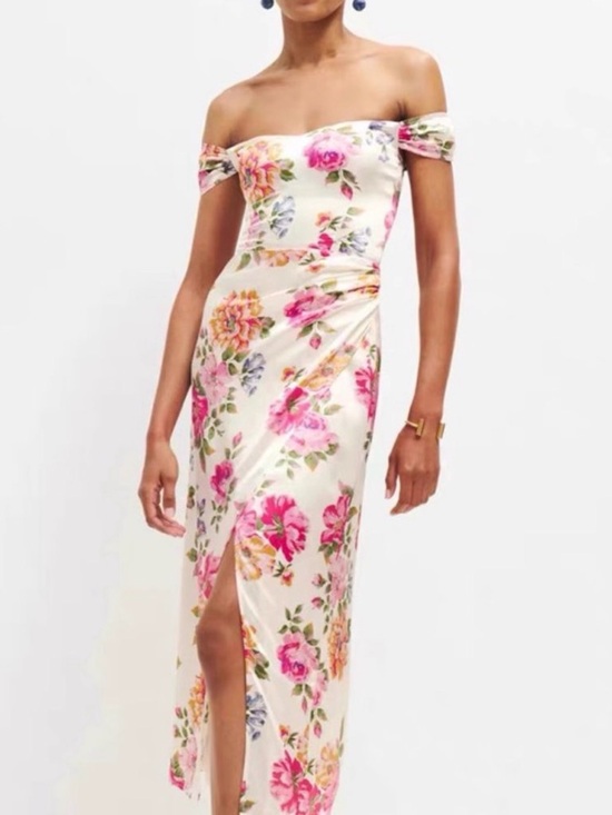 Reformation Dresses & Skirts - NWOT Reformation Genesis Giverny Floral Silk Size 8 Midi Dress.